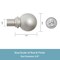 Kenney Mfg Kenney Chelsea 5/8" Standard Decorative Window Curtain Rod, 28-48", Brushed Nickel KN71608V1 - alternate 3